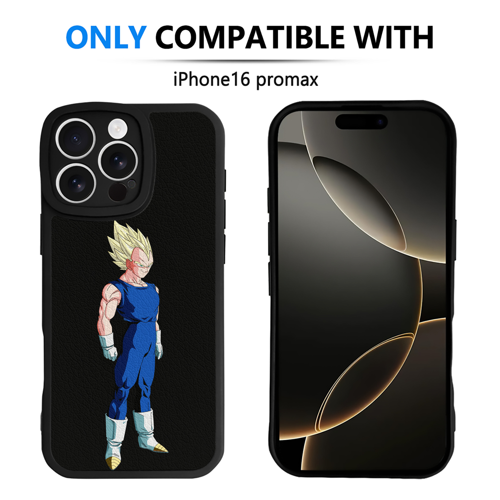 （画像用） ドラゴンボール ベジータ四世（Bejīta Yonsei）DRAGON BALL Vegeta IV 【iPhone 16シリーズ対応】シリコンスマホケース（レザー調） 材質：シリコン